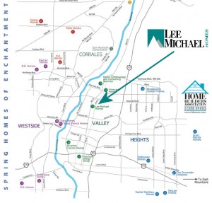 Albuquerque Parade of Homes Map Spring 2011