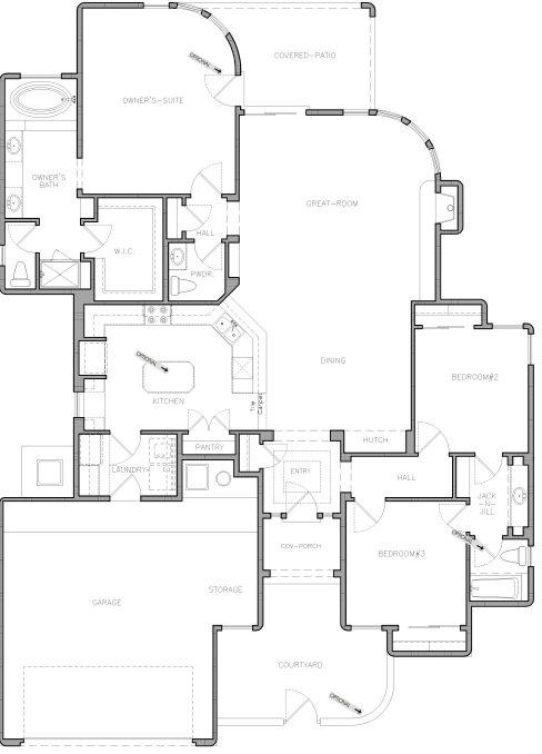 La Cuentista Custom Home Floorplan Lot 12