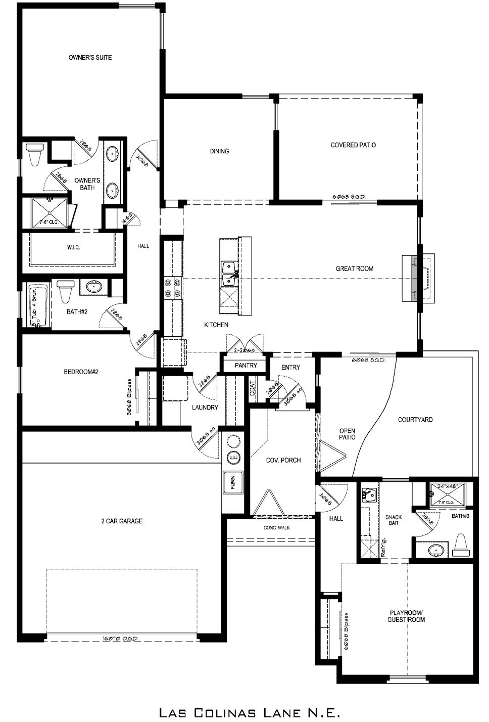 las colinas showcase home floorplan