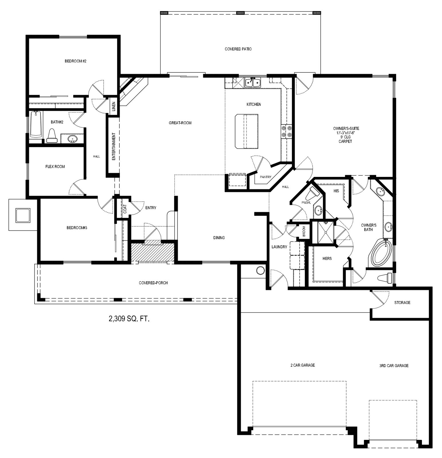 proposed north valley custom home floorplan