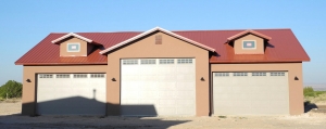 custom 3-car garage